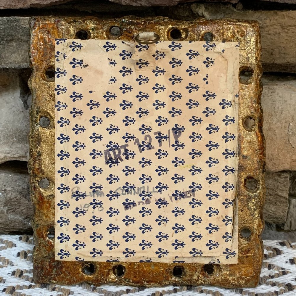 VTG 4 Floral Original Oil Paintings Gold Frames Black Philippa Connolly 1970 - Picture 13 of 16